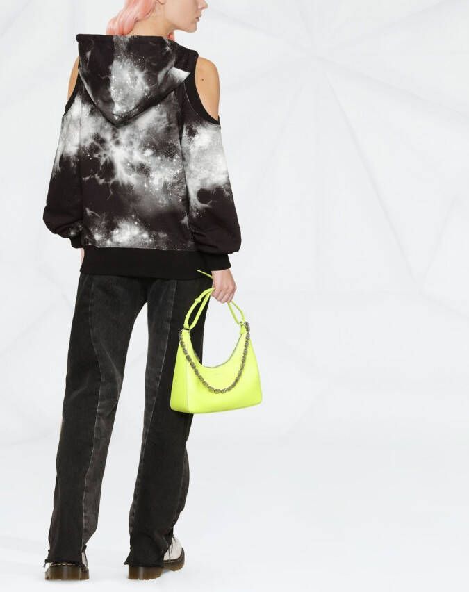 Versace Jeans Couture Hoodie met tie-dye print Zwart