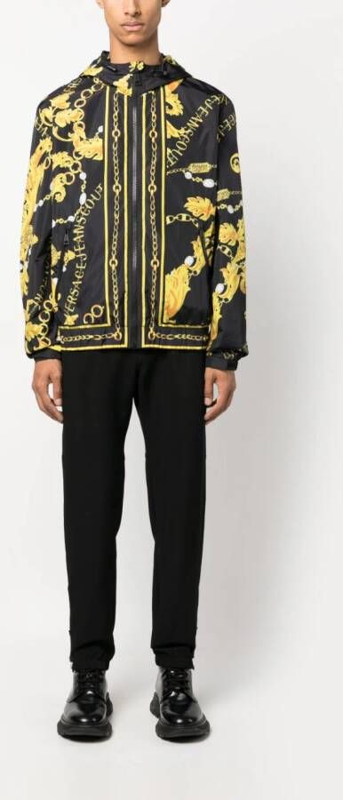 Versace Jeans Couture Jack met barokprint Zwart