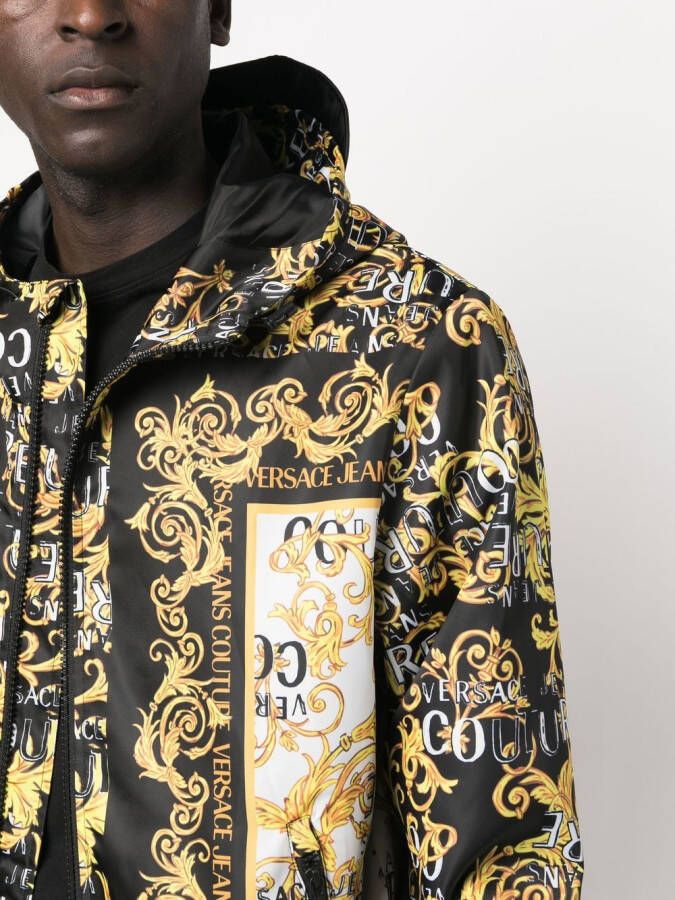 Versace Jeans Couture Jack met logoprint Zwart