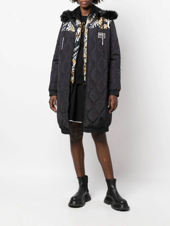 Versace Jeans Couture Jas met print Zwart