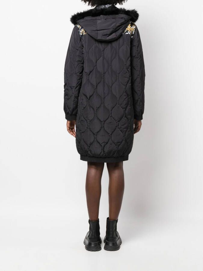Versace Jeans Couture Jas met print Zwart