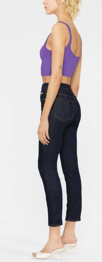 Versace Jeans Couture Jeans met logopatch Blauw