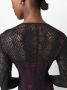 Versace Jeans Couture Jurk met lange mouwen Zwart - Thumbnail 5