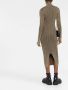 Versace Jeans Couture Jurk met logopatch Groen - Thumbnail 4