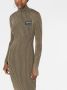 Versace Jeans Couture Jurk met logopatch Groen - Thumbnail 5