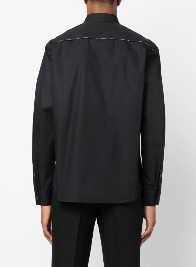 Versace Jeans Couture Katoenen overhemd Zwart