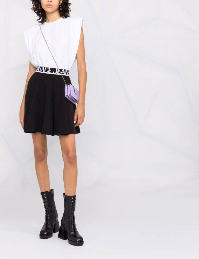 Versace Jeans Couture Legging met logoband Zwart