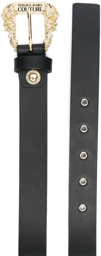 Versace Jeans Couture Leren riem Zwart