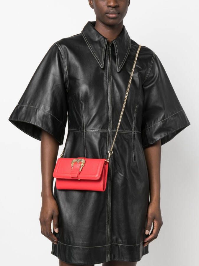 Versace Jeans Couture Crossbodytas met logogesp Rood