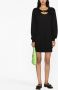Versace Jeans Couture Sweaterjurk met logogesp Zwart - Thumbnail 2