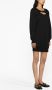 Versace Jeans Couture Sweaterjurk met logogesp Zwart - Thumbnail 4