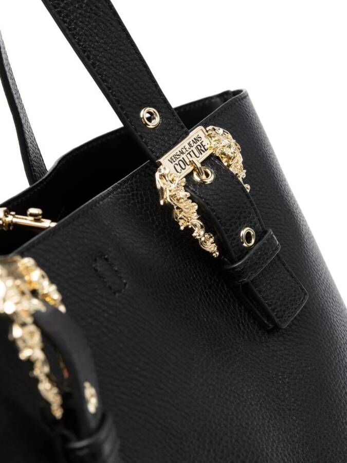 Versace Jeans Couture Love leren shopper Zwart