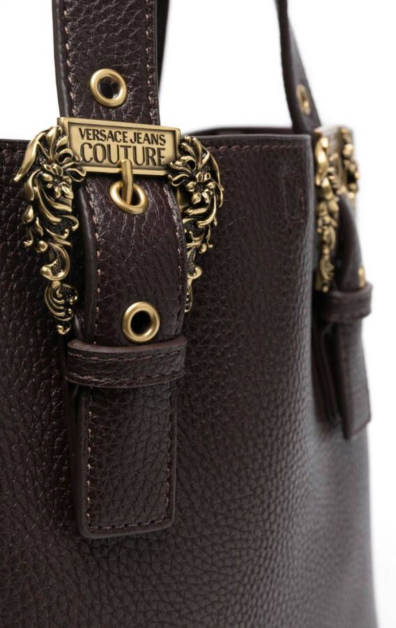 Versace Jeans Couture Shopper met logogesp Bruin