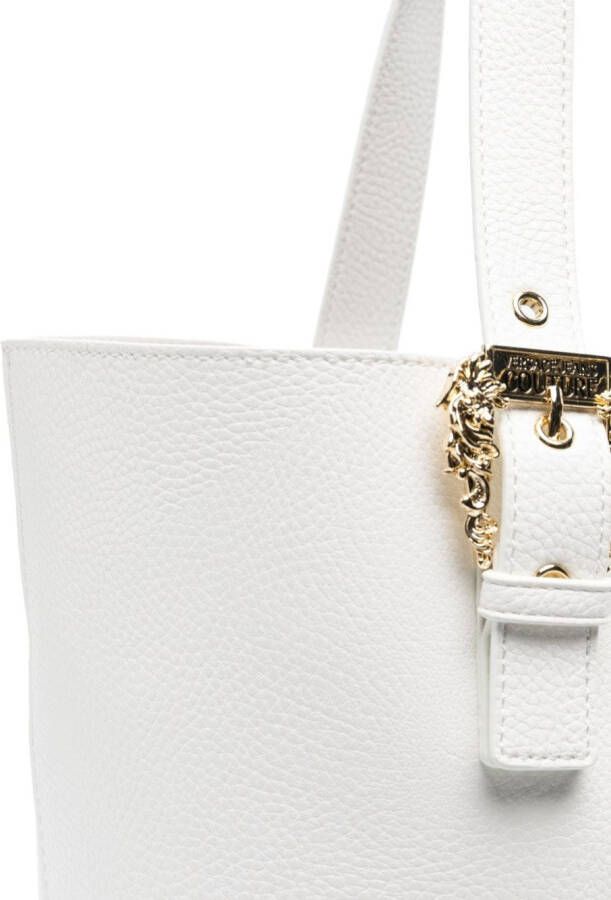 Versace Jeans Couture Shopper met logogesp Wit