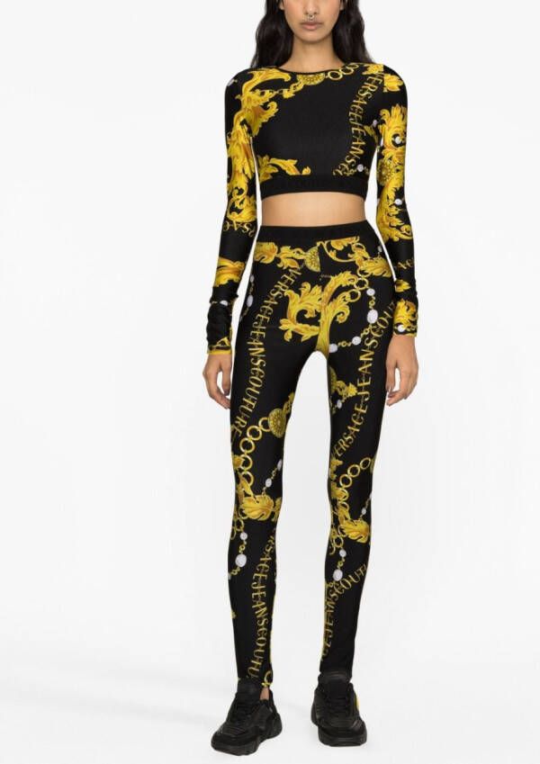 Versace Jeans Couture Cropped top Zwart