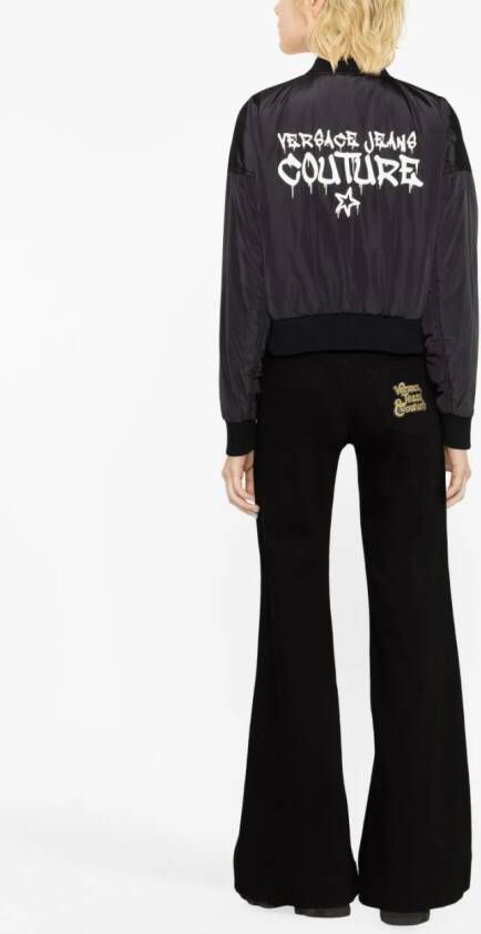 Versace Jeans Couture Bomberjack met logoprint Zwart