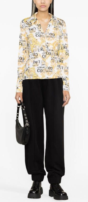 Versace Jeans Couture Blouse met print Wit