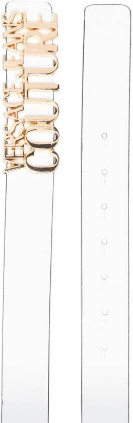 Versace Jeans Couture Leren riem Wit