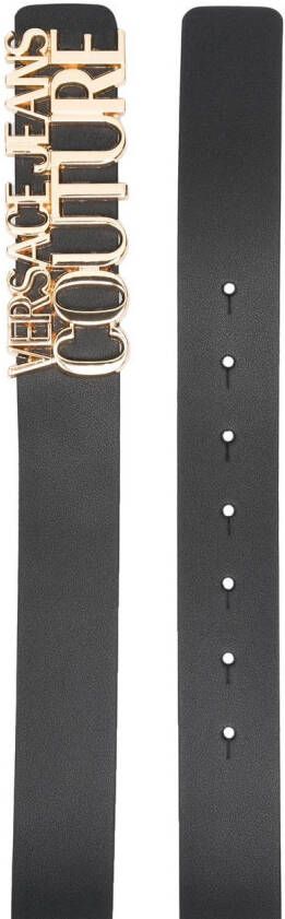 Versace Jeans Couture Leren riem Zwart