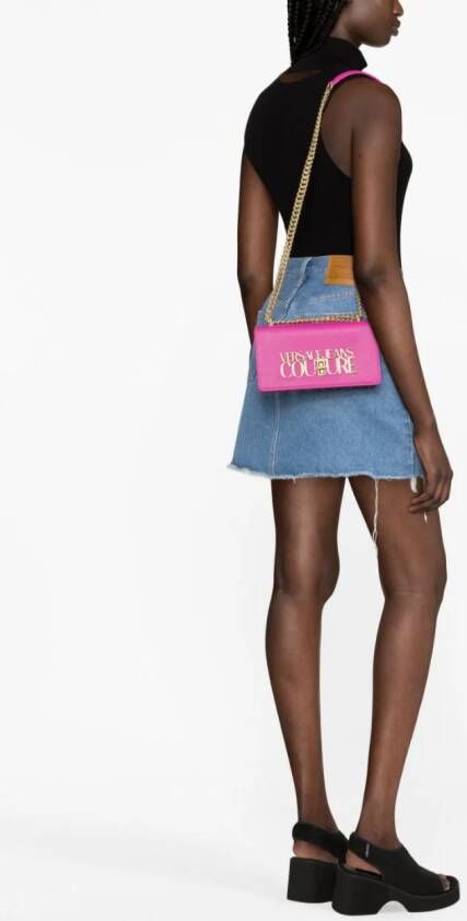 Versace Jeans Couture Schoudertas met kettinghengsel Roze