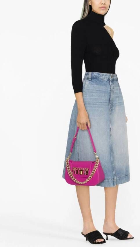 Versace Jeans Couture Leren shopper Roze
