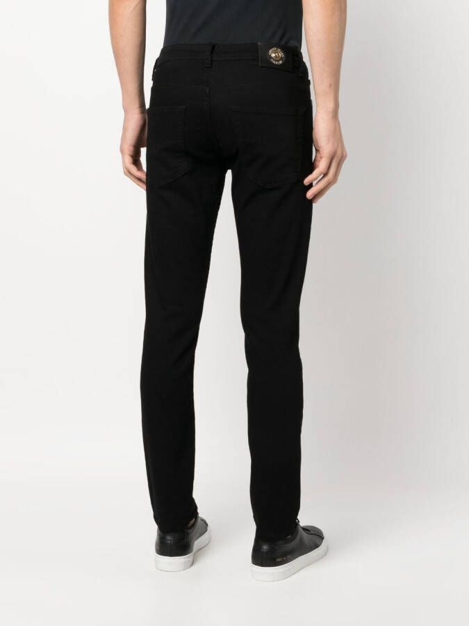 Versace Jeans Couture Broek met logopatch Zwart