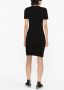Versace Jeans Couture T-shirtjurk met logopatch Zwart - Thumbnail 4