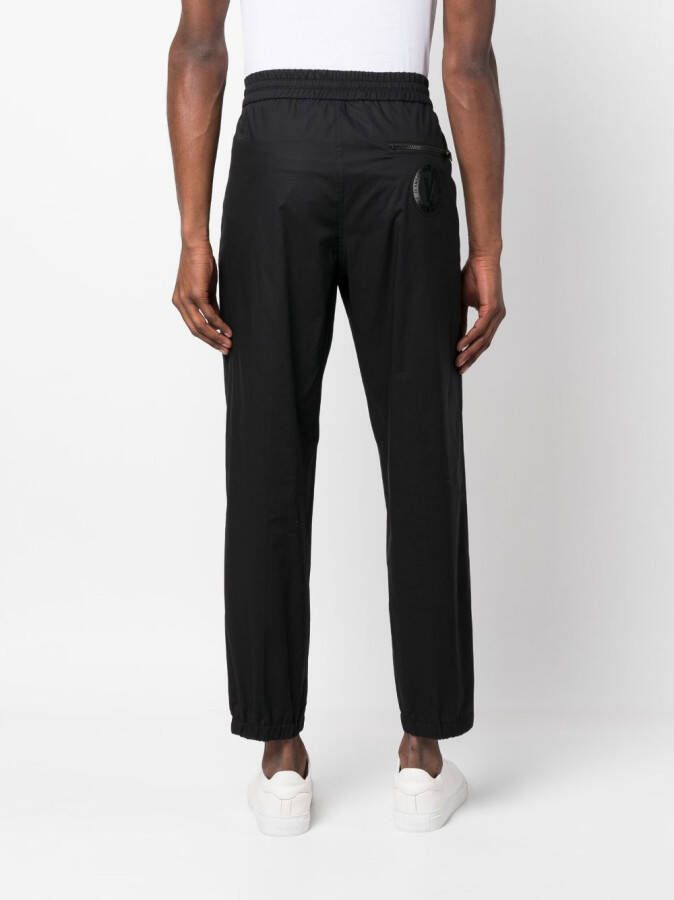 Versace Jeans Couture Broek met logopatch Zwart