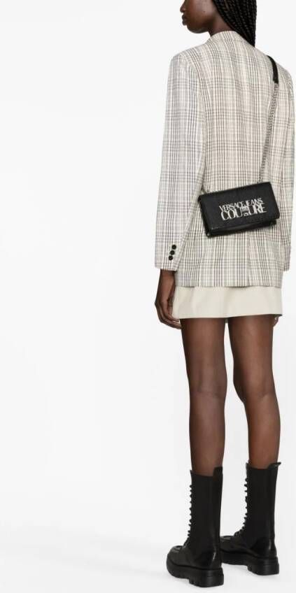 Versace Jeans Couture Crossbodytas met krokodillen-reliëf Zwart