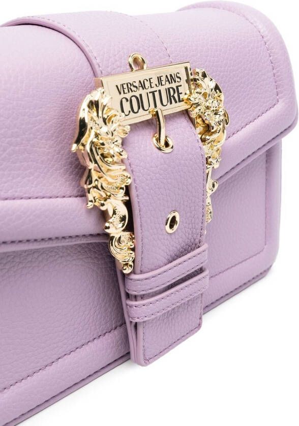Versace Jeans Couture Crossbodytas met logoplakkaat Paars