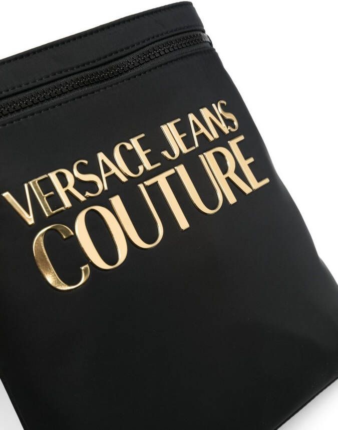 Versace Jeans Couture Messengertas met logoplakkaat Zwart
