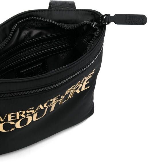 Versace Jeans Couture Messengertas met logoplakkaat Zwart