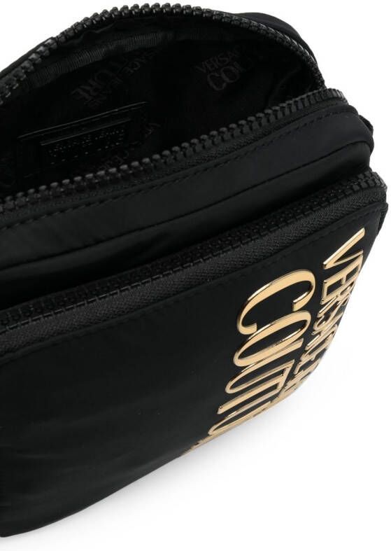 Versace Jeans Couture Messengertas met logoplakkaat Zwart