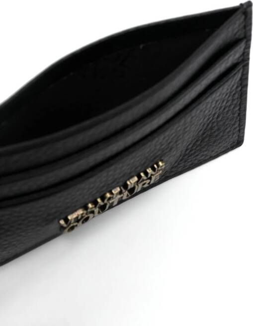 Versace Jeans Couture Pasjeshouder met logoplakkaat Zwart