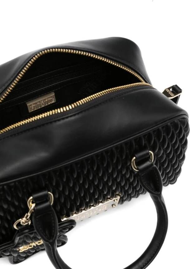 Versace Jeans Couture Leren schoudertas Zwart