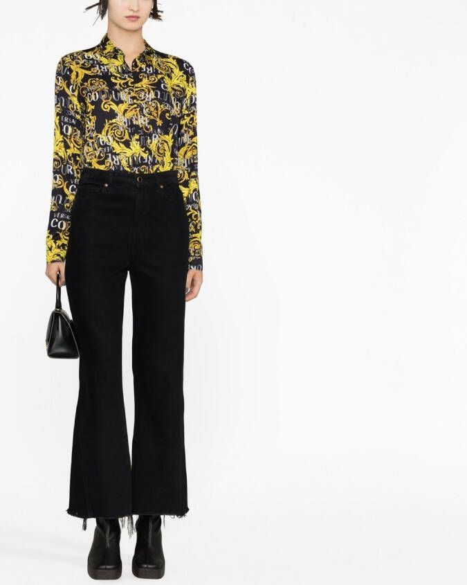 Versace Jeans Couture T-shirt met logoprint Zwart