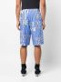 Versace Jeans Couture Shorts met logoprint Blauw - Thumbnail 4