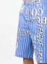 Versace Jeans Couture Shorts met logoprint Blauw - Thumbnail 5