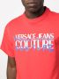 Versace Jeans Couture T-shirt met logoprint Rood - Thumbnail 5