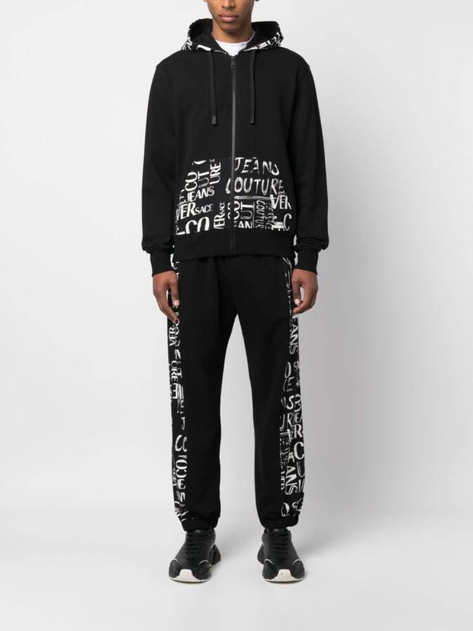 Versace Jeans Couture Trainingsbroek met logoprint Zwart