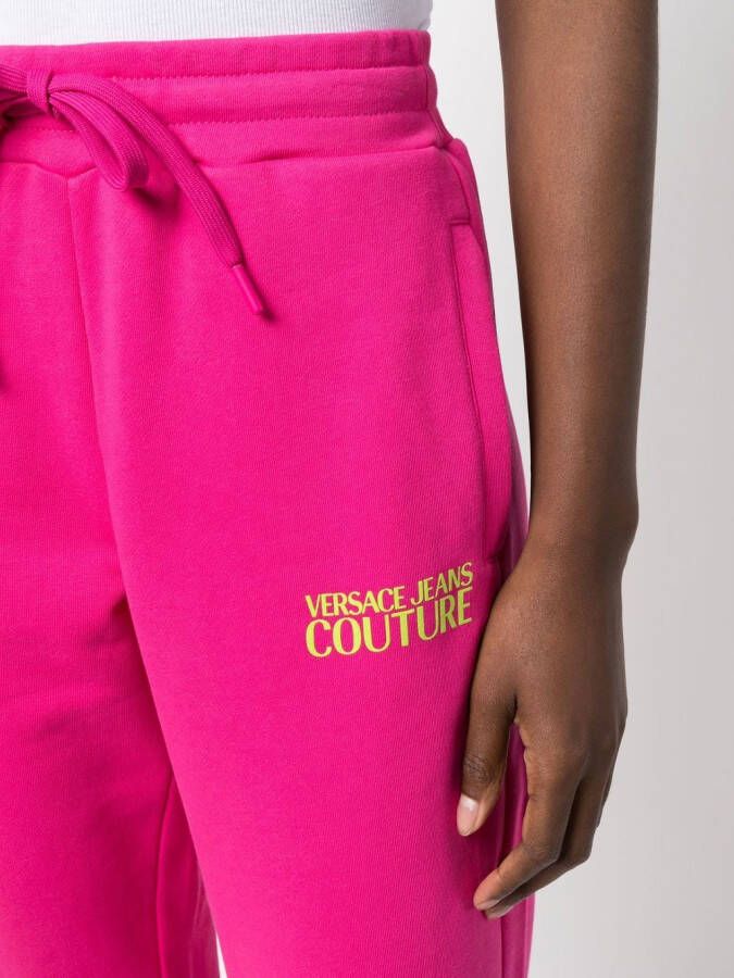 Versace Jeans Couture Trainingsbroek met logoprint Roze
