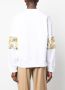 Versace Jeans Couture Sweater met logoprint Wit - Thumbnail 4