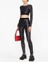 Versace Jeans Couture Legging met logoprint Zwart - Thumbnail 2
