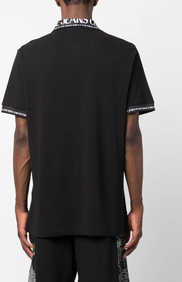 Versace Jeans Couture Poloshirt met logoprint Zwart