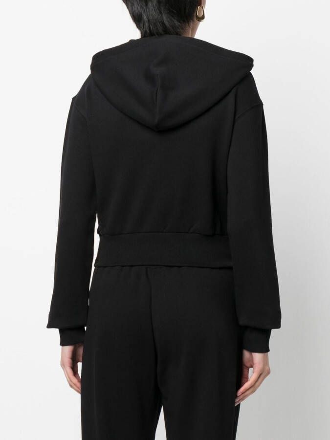 Versace Jeans Couture Hoodie met logoprint Zwart