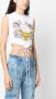 Versace Jeans Couture Top met logoprint Wit - Thumbnail 3