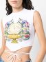 Versace Jeans Couture Top met logoprint Wit - Thumbnail 5