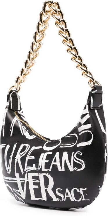 Versace Jeans Couture Shopper met logoprint Zwart