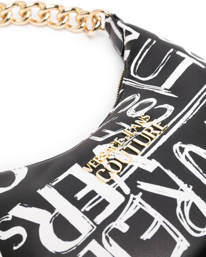 Versace Jeans Couture Shopper met logoprint Zwart