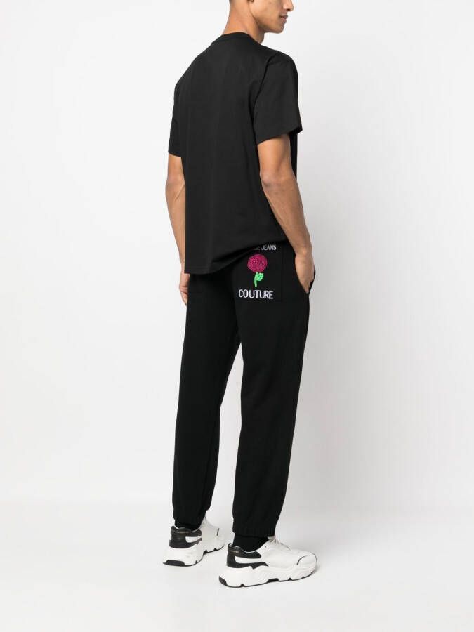 Versace Jeans Couture Trainingsbroek met logoprint Zwart